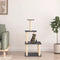vidaXL - Kattenmeubel - met - sisal - krabpalen - 111 - cm - donkergrijs