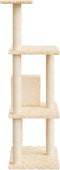 vidaXL - Kattenmeubel - met - sisal - krabpalen - 119 - cm - lichtgrijs