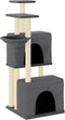 vidaXL - Kattenmeubel - met - sisal - krabpalen - 122 - cm - donkergrijs