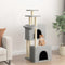 vidaXL - Kattenmeubel - met - sisal - krabpalen - 122 - cm - lichtgrijs