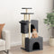 vidaXL - Kattenmeubel - met - sisal - krabpalen - 122 - cm - donkergrijs