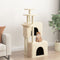 vidaXL - Kattenmeubel - met - sisal - krabpalen - 122 - cm - crèmekleurig