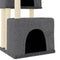vidaXL - Kattenmeubel - met - sisal - krabpalen - 122 - cm - donkergrijs
