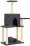 vidaXL - Kattenmeubel - met - sisal - krabpalen - 122 - cm - crèmekleurig