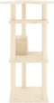 vidaXL - Kattenmeubel - met - sisal - krabpalen - 123 - cm - crèmekleurig
