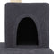 vidaXL - Kattenmeubel - met - sisal - krabpalen - 123 - cm - donkergrijs