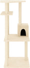 vidaXL - Kattenmeubel - met - sisal - krabpalen - 123 - cm - crèmekleurig