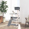 vidaXL - Kattenmeubel - met - sisal - krabpalen - 131 - cm - lichtgrijs