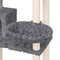 vidaXL - Kattenmeubel - met - sisal - krabpalen - 131 - cm - donkergrijs