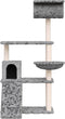 vidaXL - Kattenmeubel - met - sisal - krabpalen - 131 - cm - lichtgrijs