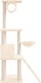 vidaXL - Kattenmeubel - met - sisal - krabpalen - 131 - cm - donkergrijs