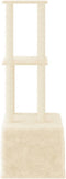 vidaXL - Kattenmeubel - met - sisal - krabpalen - 133,5 - cm - crèmekleurig