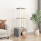 vidaXL - Kattenmeubel - met - sisal - krabpalen - 133,5 - cm - lichtgrijs