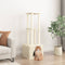 vidaXL - Kattenmeubel - met - sisal - krabpalen - 133,5 - cm - crèmekleurig