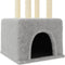 vidaXL - Kattenmeubel - met - sisal - krabpalen - 133,5 - cm - lichtgrijs