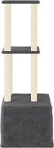vidaXL - Kattenmeubel - met - sisal - krabpalen - 133,5 - cm - donkergrijs