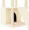 vidaXL - Kattenmeubel - met - sisal - krabpalen - 133 - cm - crèmekleurig