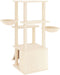 vidaXL - Kattenmeubel - met - sisal - krabpalen - 133 - cm - crèmekleurig