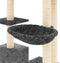 vidaXL - Kattenmeubel - met - sisal - krabpalen - 142 - cm - donkergrijs