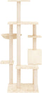 vidaXL - Kattenmeubel - met - sisal - krabpalen - 142 - cm - donkergrijs