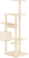 vidaXL - Kattenmeubel - met - sisal - krabpalen - 142 - cm - donkergrijs