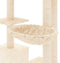 vidaXL - Kattenmeubel - met - sisal - krabpalen - 142 - cm - donkergrijs