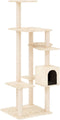 vidaXL - Kattenmeubel - met - sisal - krabpalen - 142 - cm - donkergrijs