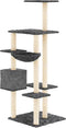 vidaXL - Kattenmeubel - met - sisal - krabpalen - 142 - cm - donkergrijs