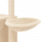 vidaXL - Kattenmeubel - met - sisal - krabpalen - 145 - cm - crèmekleurig