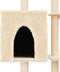 vidaXL - Kattenmeubel - met - sisal - krabpalen - 145 - cm - crèmekleurig