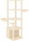 vidaXL - Kattenmeubel - met - sisal - krabpalen - 147 - cm - crèmekleurig