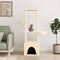 vidaXL - Kattenmeubel - met - sisal - krabpalen - 147 - cm - crèmekleurig