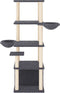 vidaXL - Kattenmeubel - met - sisal - krabpalen - 147 - cm - donkergrijs