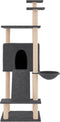 vidaXL - Kattenmeubel - met - sisal - krabpalen - 153 - cm - donkergrijs