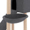 vidaXL - Kattenmeubel - met - sisal - krabpalen - 153 - cm - donkergrijs
