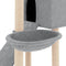 vidaXL - Kattenmeubel - met - sisal - krabpalen - 153 - cm - lichtgrijs
