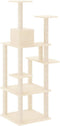 vidaXL - Kattenmeubel - met - sisal - krabpalen - 153 - cm - lichtgrijs
