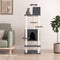 vidaXL - Kattenmeubel - met - sisal - krabpalen - 154 - cm - donkergrijs