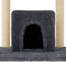 vidaXL - Kattenmeubel - met - sisal - krabpalen - 154 - cm - donkergrijs
