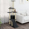 vidaXL - Kattenmeubel - met - sisal - krabpalen - 155 - cm - donkergrijs