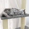 vidaXL - Kattenmeubel - met - sisal - krabpalen - 155 - cm - lichtgrijs