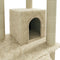 vidaXL - Kattenmeubel - met - sisal - krabpalen - 155 - cm - crèmekleurig