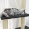 vidaXL - Kattenmeubel - met - sisal - krabpalen - 155 - cm - donkergrijs