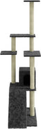 vidaXL - Kattenmeubel - met - sisal - krabpalen - 155 - cm - donkergrijs