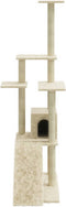 vidaXL - Kattenmeubel - met - sisal - krabpalen - 155 - cm - crèmekleurig