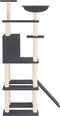 vidaXL - Kattenmeubel - met - sisal - krabpalen - 166 - cm - donkergrijs