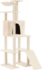 vidaXL - Kattenmeubel - met - sisal - krabpalen - 166 - cm - lichtgrijs