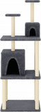 vidaXL - Kattenmeubel - met - sisal - krabpalen - 167 - cm - donkergrijs