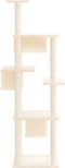 vidaXL - Kattenmeubel - met - sisal - krabpalen - 169 - cm - crèmekleurig