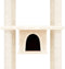 vidaXL - Kattenmeubel - met - sisal - krabpalen - 169 - cm - crèmekleurig